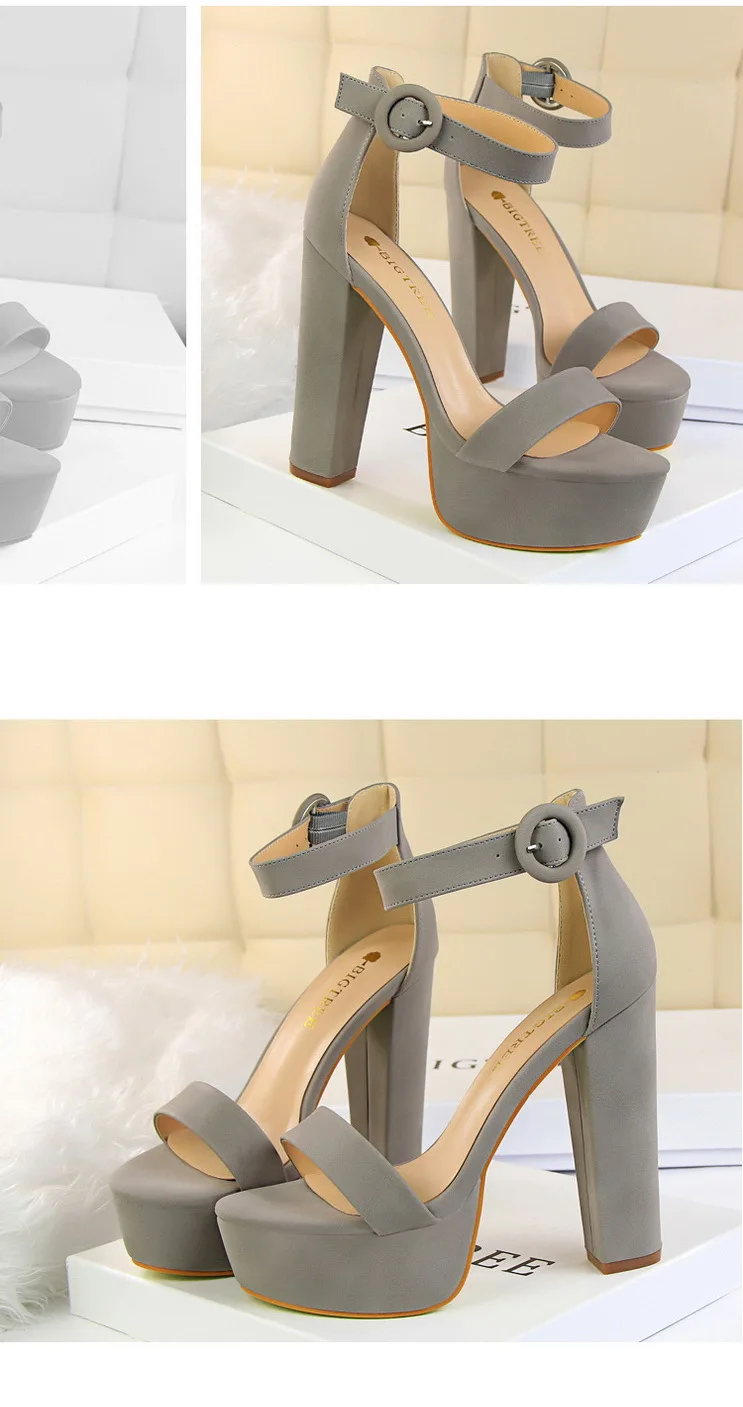 Elegant Sandals Women High Heels Pumps Super High Heel 13.5 Cm Sexy Women's Banquet Shoes Platform Heeled Sandals Summer