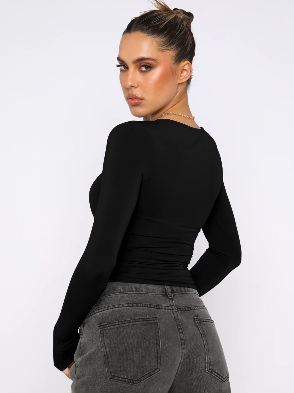 Y2g Tight Casual Long Sleeve Breathable Base Shirt Outer Wear Moisture Wicking T shirt