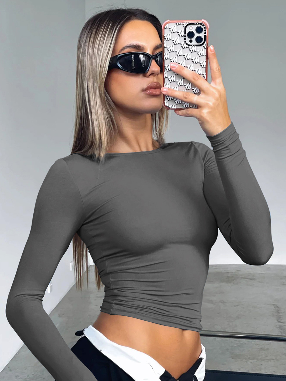 Y2g Tight Casual Long Sleeve Breathable Base Shirt Outer Wear Moisture Wicking T shirt