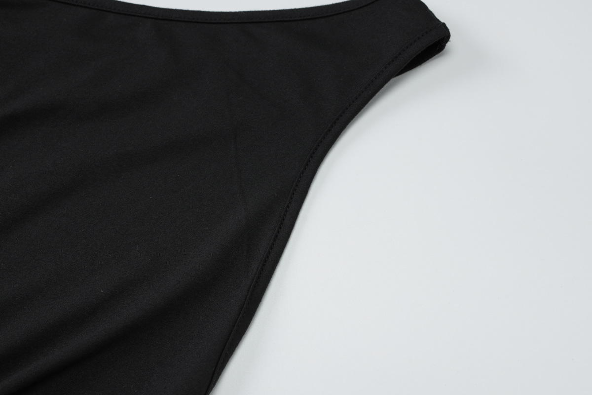 Women Clothing Arrival Sexy Cutout One Shoulder Backless Slim Fit Long Solid Color Sexy Dress Hair