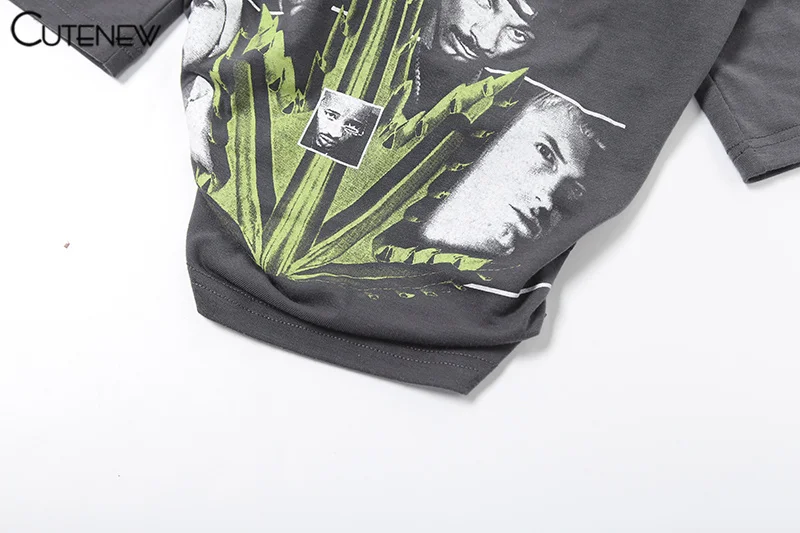 Casual Portrait Print T-shirts Women Classic Summer New Short Sleeve O-neck Fit Tees Female All-matched Trend Street Top