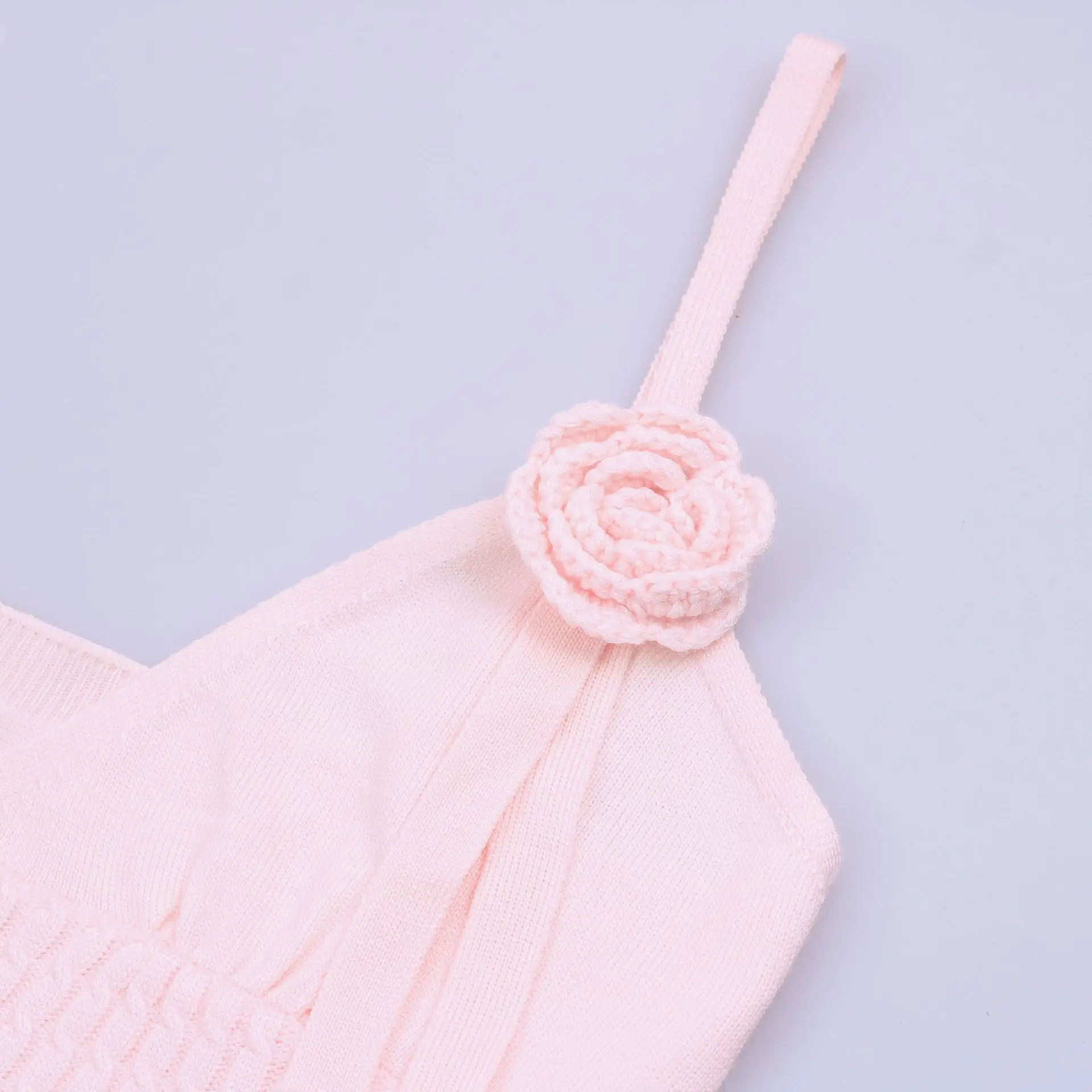 Halter Floral Ribbed Knit Mini Dress For Women Folds Summer Sexy Sleeveless Dress Solid Y2K Female Slim Fit Party Dress