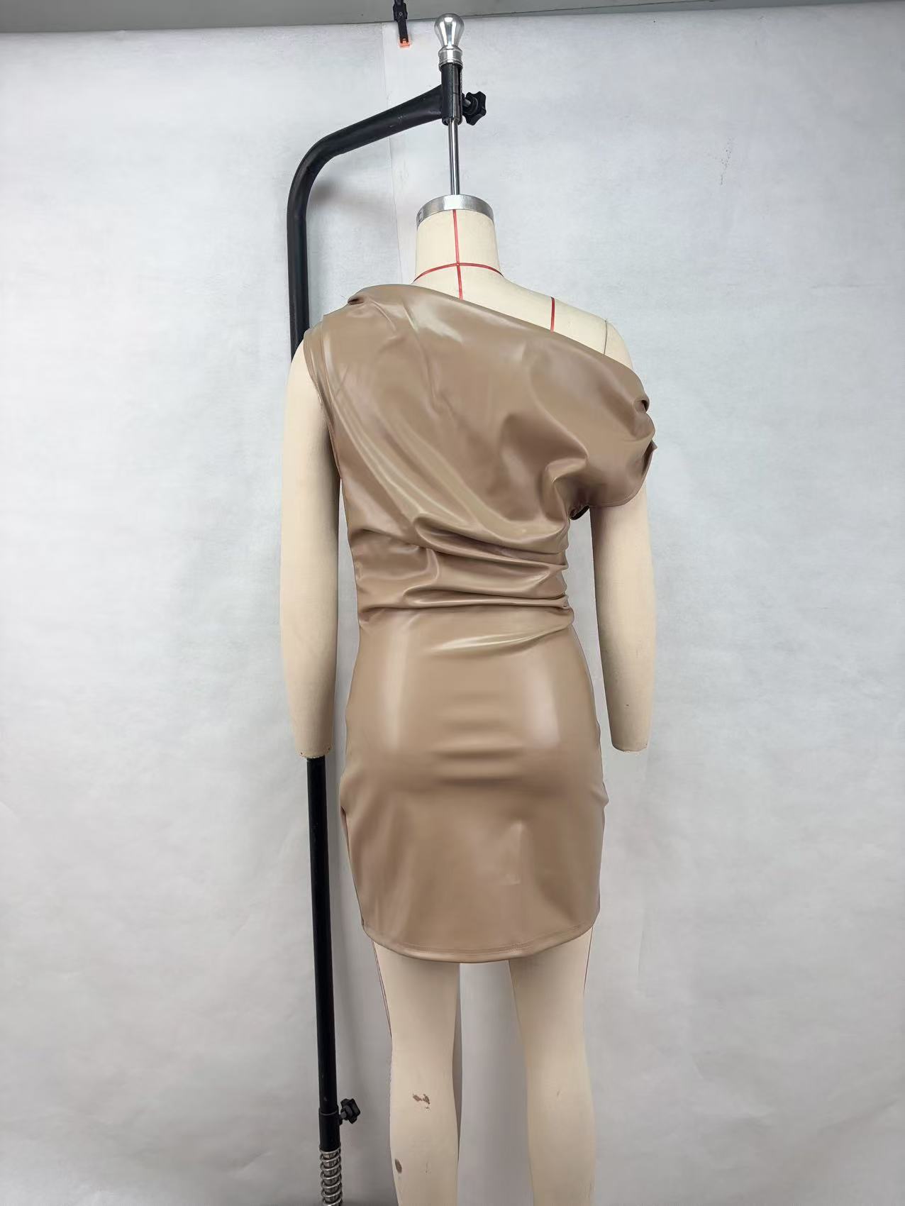 Crossbody Sheath Dress Women Clothing Sexy Nightclub Dress