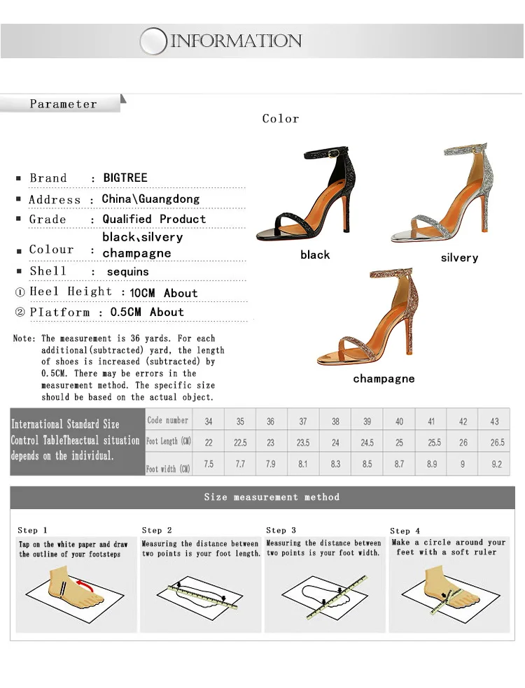 Shoes Sexy High Heels Women Pumps Sparkle Sequins Stiletto Heels 10 Cm Party Shoes Women Heels Summer Women Sandals New