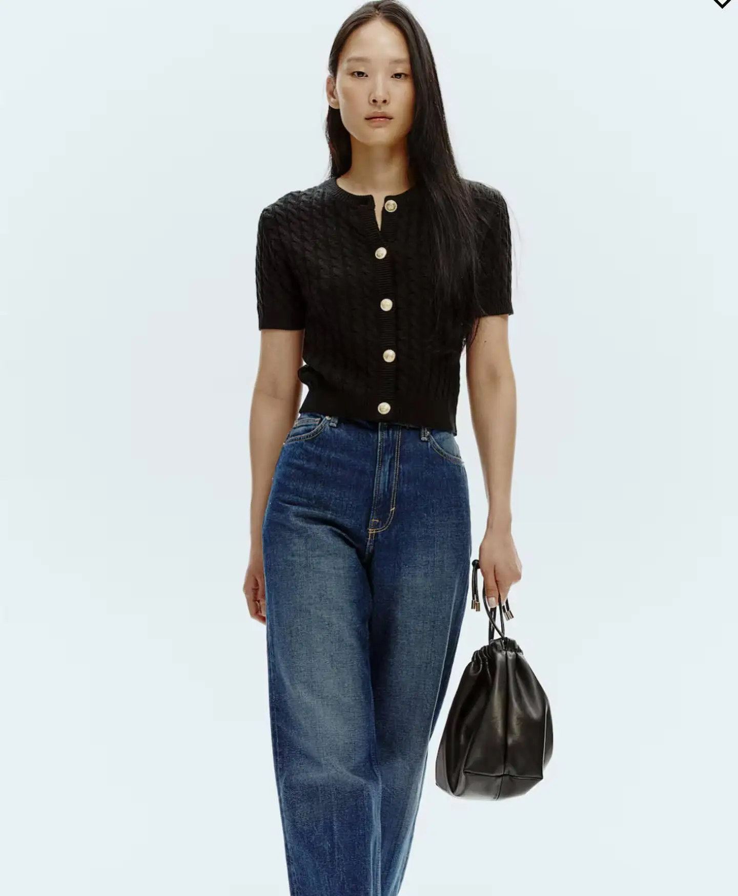 Patchwork Ribbed Knit Cardigan For Women Short Sleeve Fashion Slim Twist Solid Commute Autumn Sweater Knitwear Cropped Top