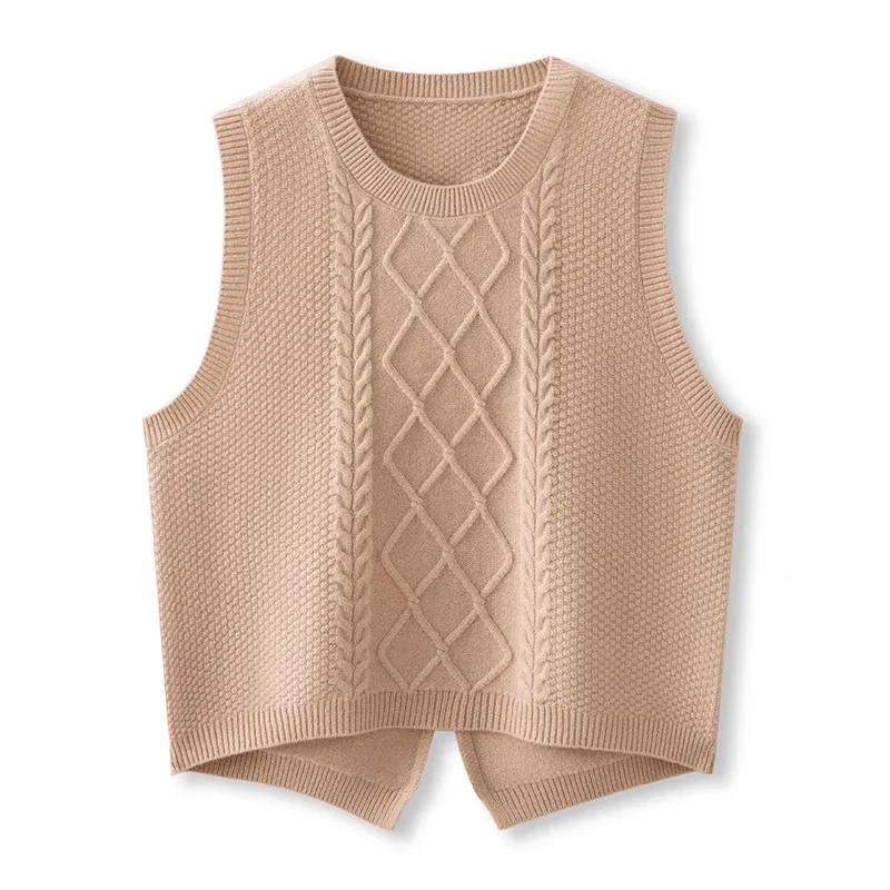 Women V-neck Sweater Vest Solid Sleeveless Preppy Style Sweet Knitted Vest Female Casual Pullover Waistcoat Fall Winter