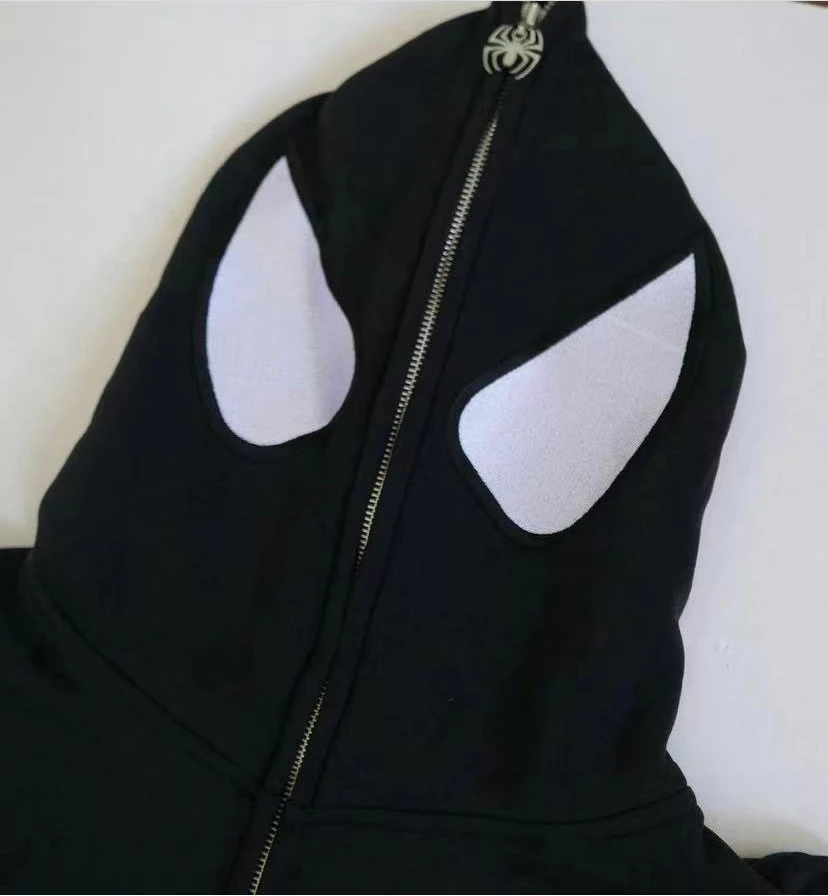 Y2K European Halloween Personalized Women's Hoodies and Hoodies Couples Large Spider Woman