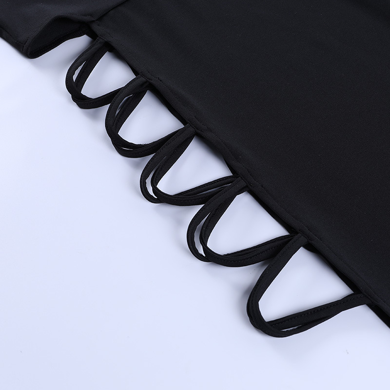 Summer Sexy Vest Bandage Dress Sexy High Split Bandage Dress