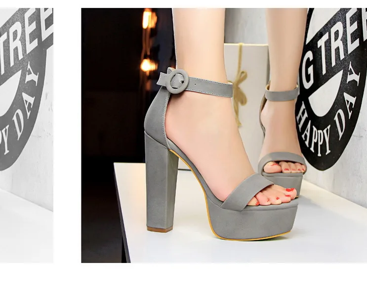 Elegant Sandals Women High Heels Pumps Super High Heel 13.5 Cm Sexy Women's Banquet Shoes Platform Heeled Sandals Summer