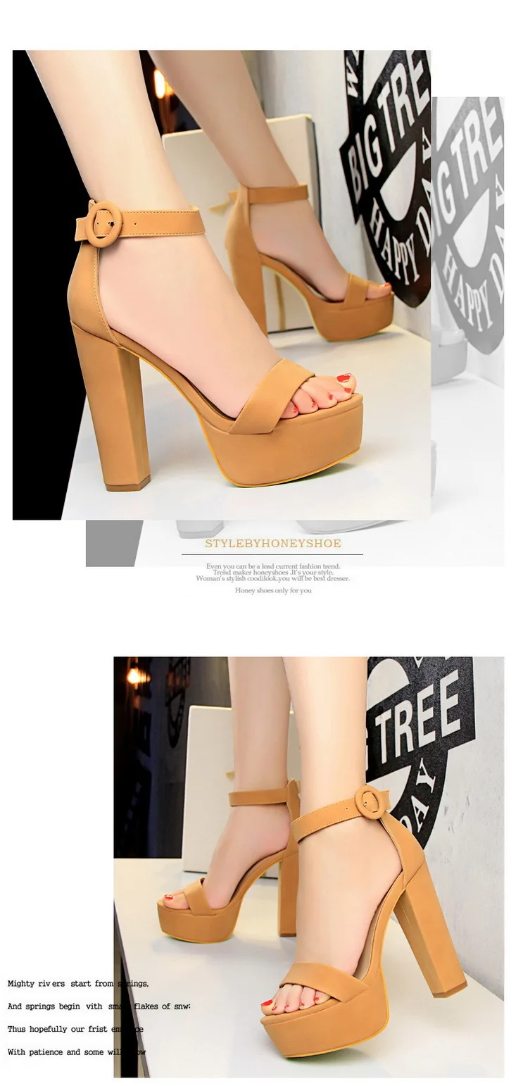 Elegant Sandals Women High Heels Pumps Super High Heel 13.5 Cm Sexy Women's Banquet Shoes Platform Heeled Sandals Summer