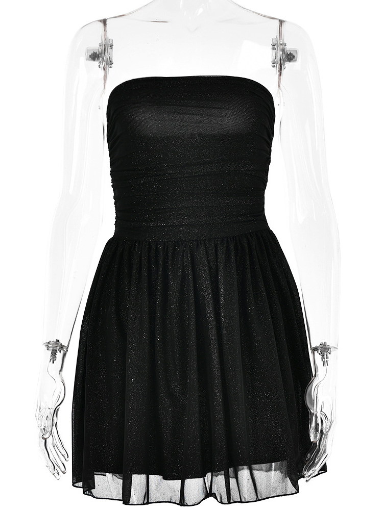 Party Dresses Red Strapless Bows Sleeveless Open Shoulder Semi Formal Dress