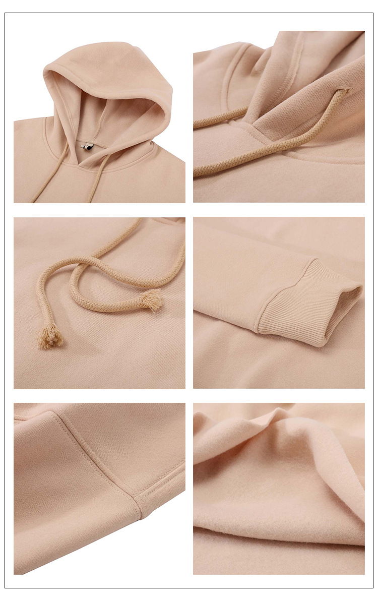 Women Sports Sweatshirt Autumn Winter Fleece-Lined Pullover Hoodie Personalized Bare Cropped Long Sleeved Top