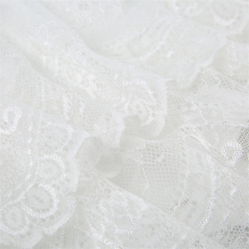 y2k Lace Skirt Women Fairycore Clothing Elastic Low Waist Tiered Skirt Lolita Kawaii Skirts 2000s Clothes Streetwear