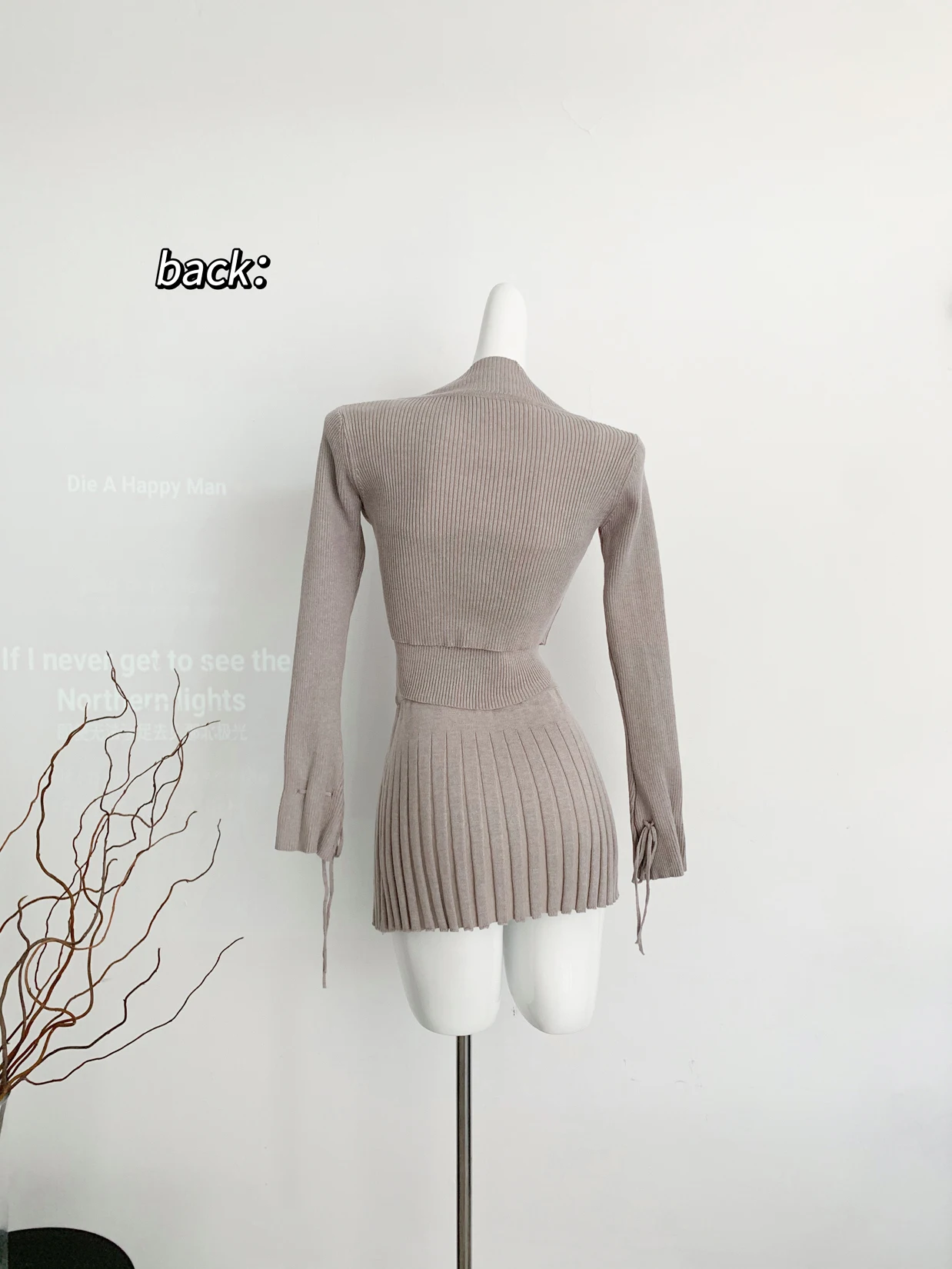 Solid Knitted Suit 3 Piece Set Woman Y2k Cropped Patchwork Vest + Slim Cardigan + Mini Pleated Skirt Autumn Korean Chic Outfits