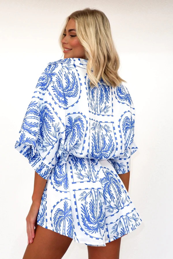 Summer Women Waist Controlled Lace up Geometric Abstract Printed Sexy Jumpsuit Amplified craft