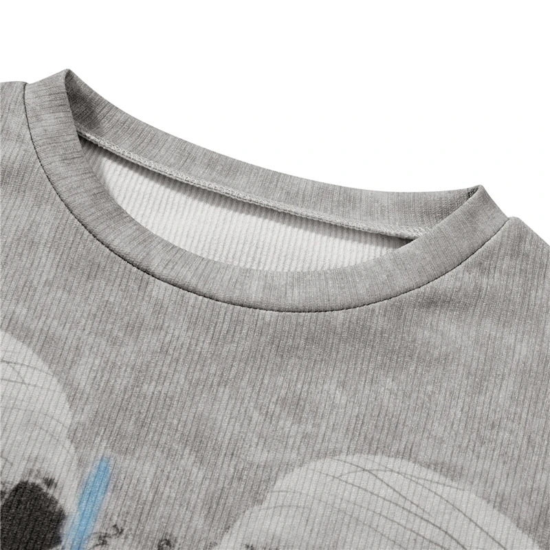 Gothic T Shirt Women Fairycore Grunge Long Sleeve Tops 2000s Aesthetic Punk Style Clothes y2k E Girl Tee Streetwear