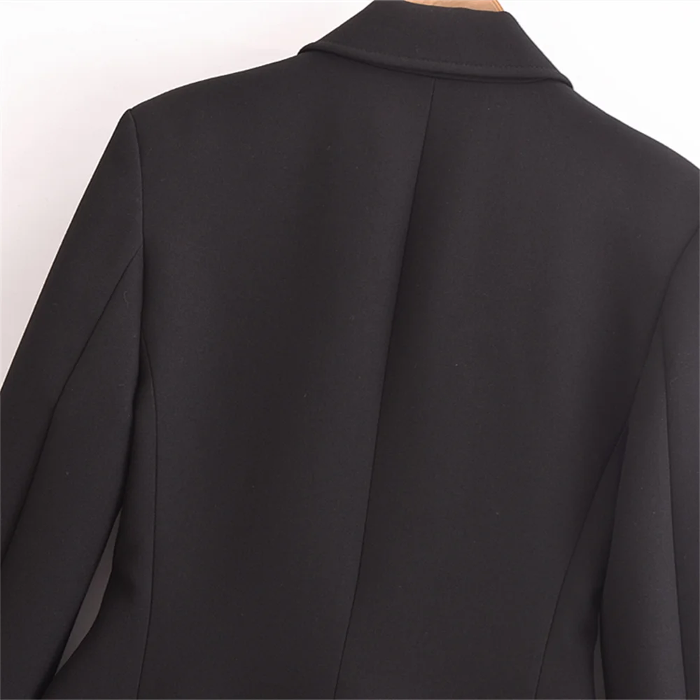 autumn new women's clothing style slim fit loose versatile shoulder pad lapel simple suit jacket