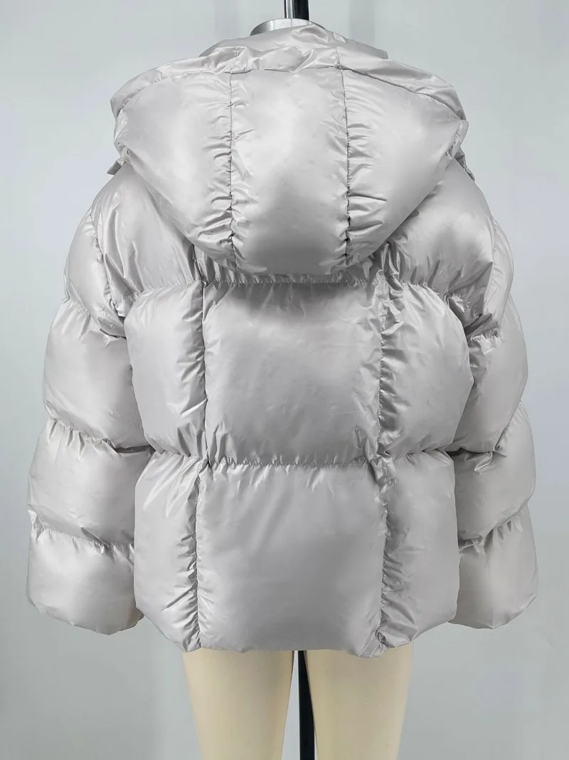 Thick Parkas Long Sleeve Top Women Autumn Winter Warm Coat Women's Street Fashion Hoodies Woman Cotton-padded Jacket 2025