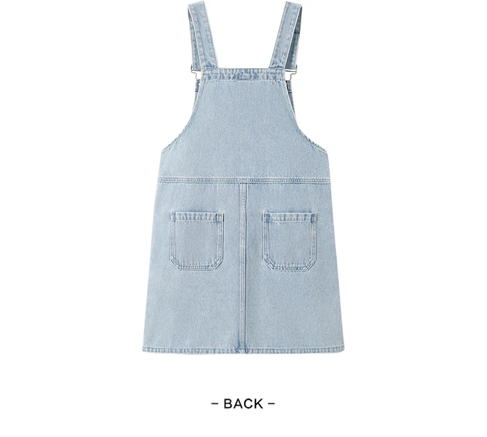 Denim Suspender Dress Women Summer New High-Rise Retro Playful Short Dress