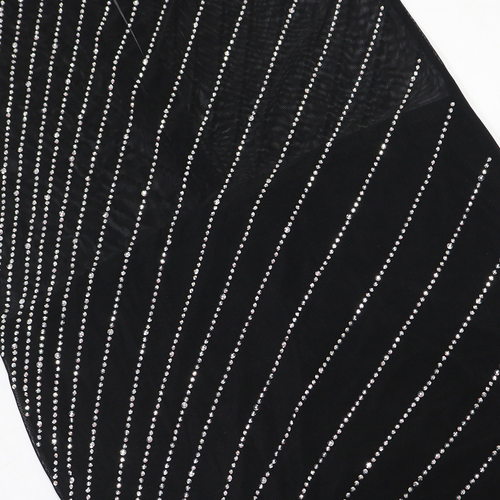 Women Wear Drilling Slim Fit Long Sleeve Narrow Slim Fit Dress