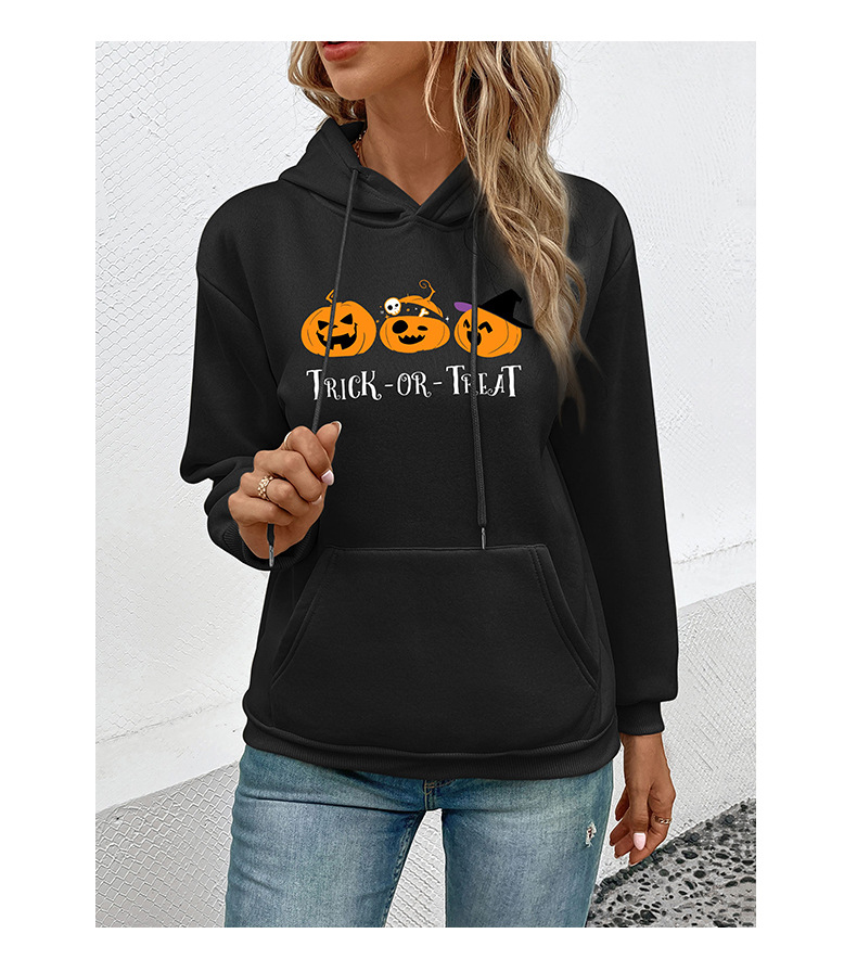 Autumn Women Clothing Halloween Printed Sweatshirt
