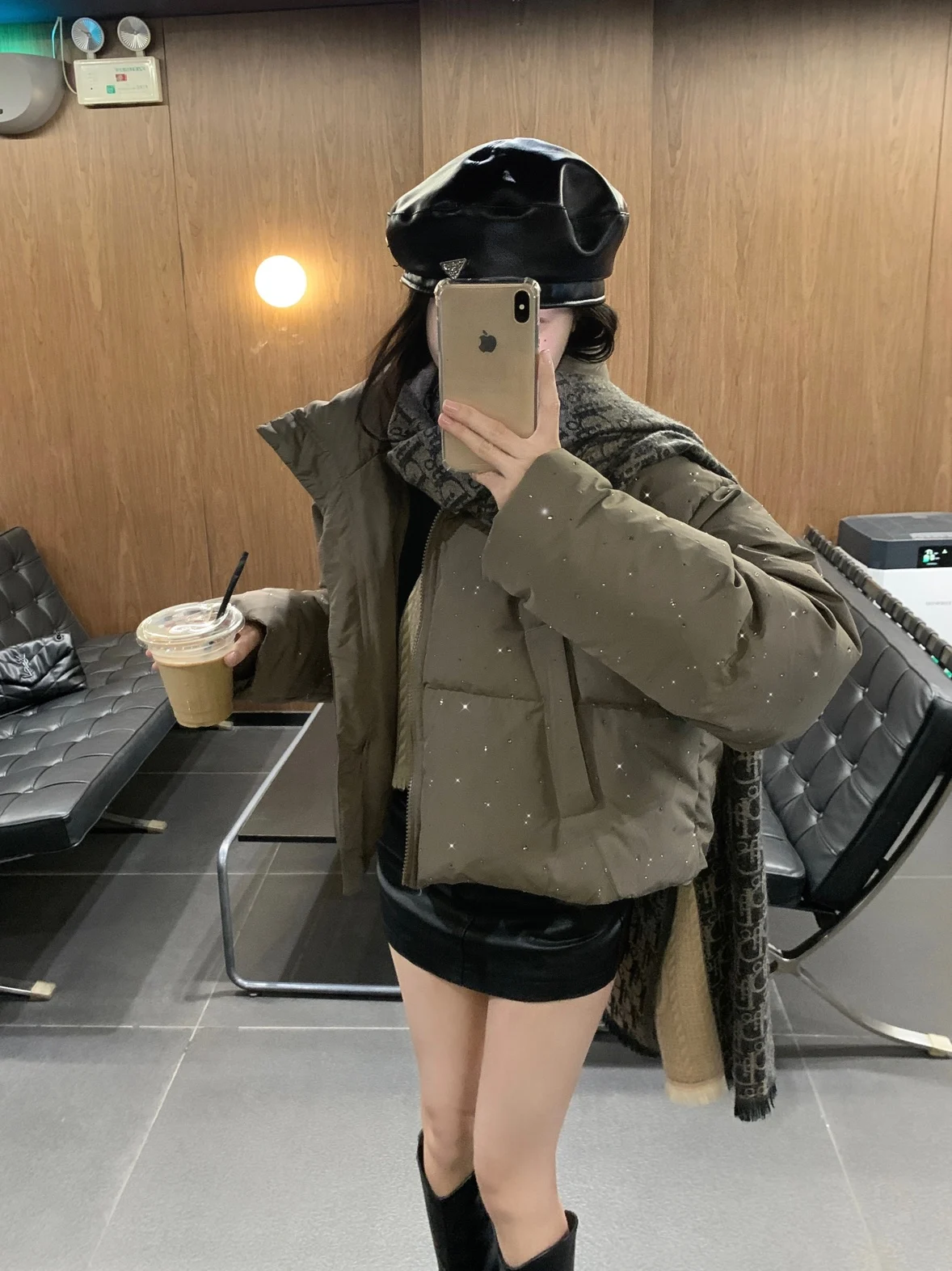 Women Autumn Winter Puffer Jacket New Short Parkas Coat Korean Fashion Stand Collar Bread Jacket Solid Outerwear