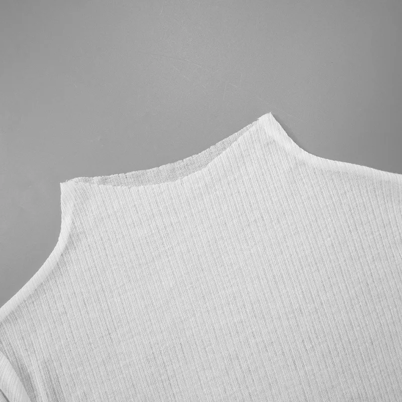 White Knitwear See-Through T-shirt Pullover Female Hollow Out Slim Loose Long Sleeve Casual Tee Women Patchwork Top Tee