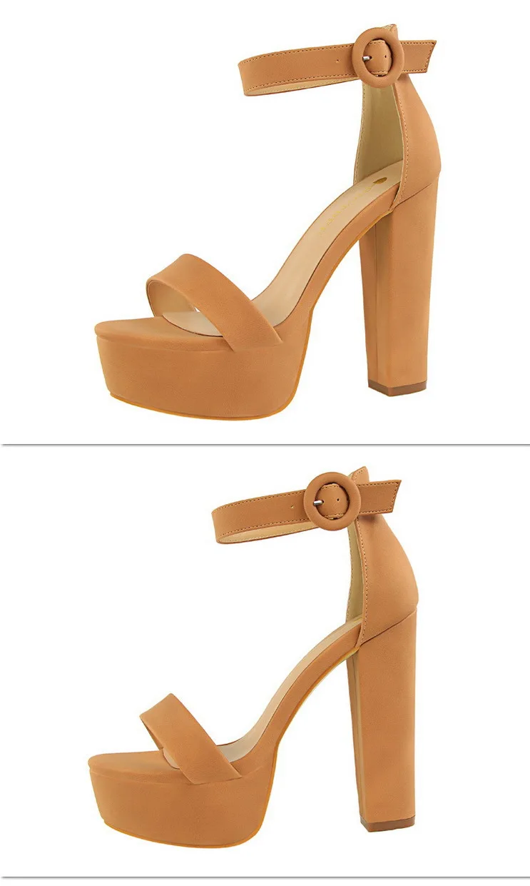 Elegant Sandals Women High Heels Pumps Super High Heel 13.5 Cm Sexy Women's Banquet Shoes Platform Heeled Sandals Summer