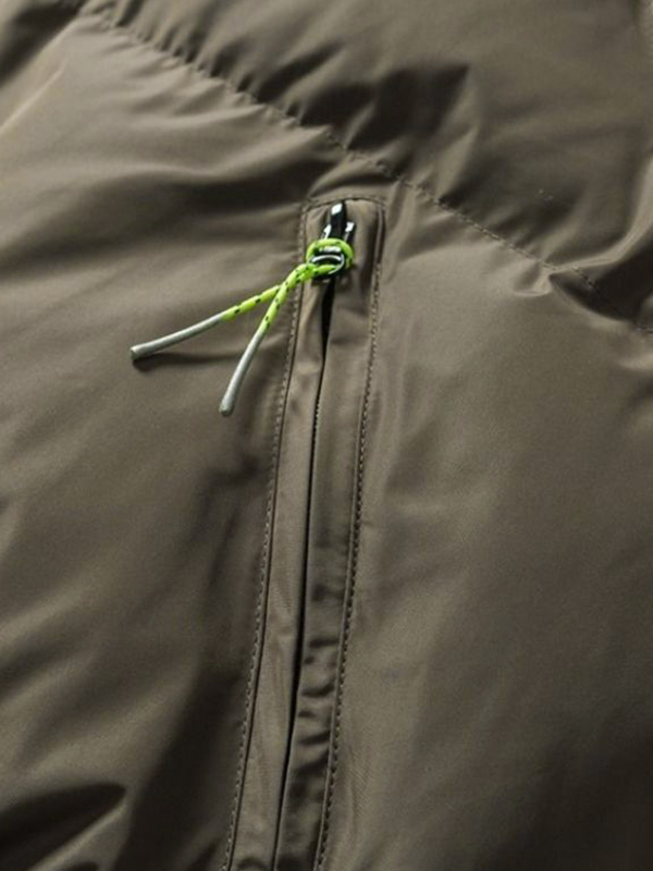 Solid Slant Pocket High Neck Jacket