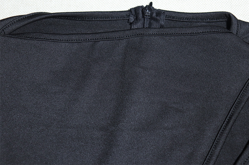 Solid Color Sexy Cutout Sexy Long Sleeve Skinny Hip Raise Fitness Jumpsuit Trendy Women