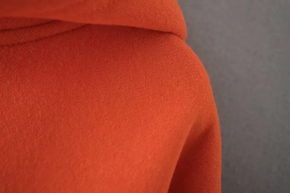 Autumn Women Clothing Solid Color Loose Casual Zipper Sweatshirt
