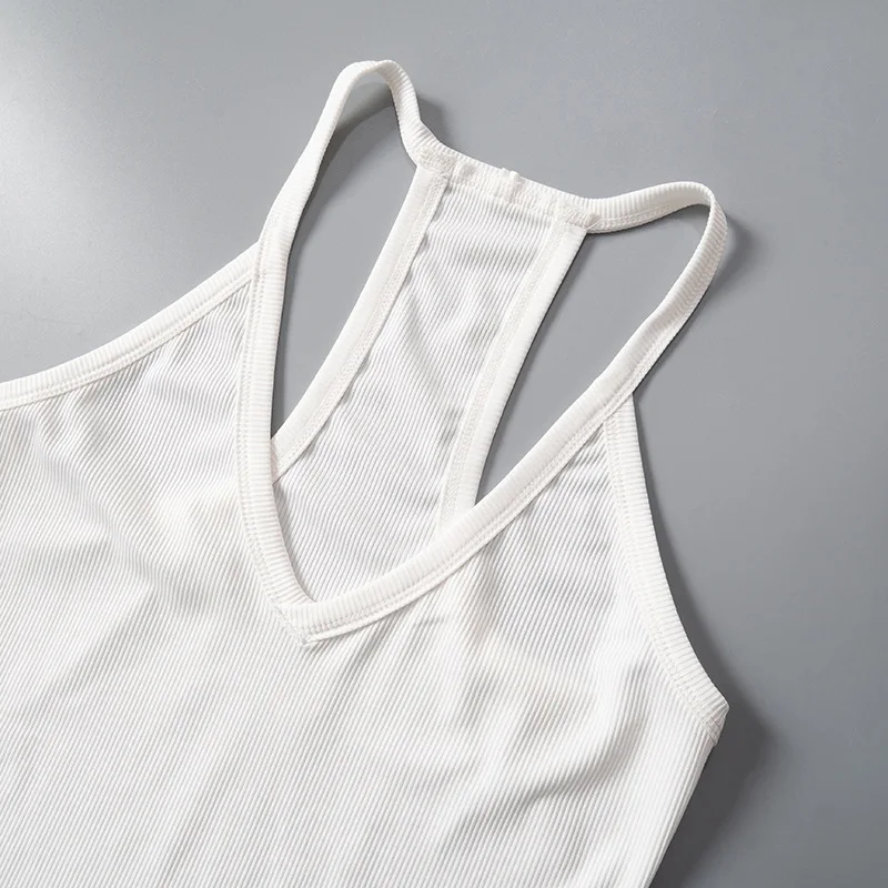 Summer Fashion Solid Colours Cop Top Women Casual Slim Lace Up Sleeveless Y2k Tops Sexy V-Neck Short Patchwork Women Clothing