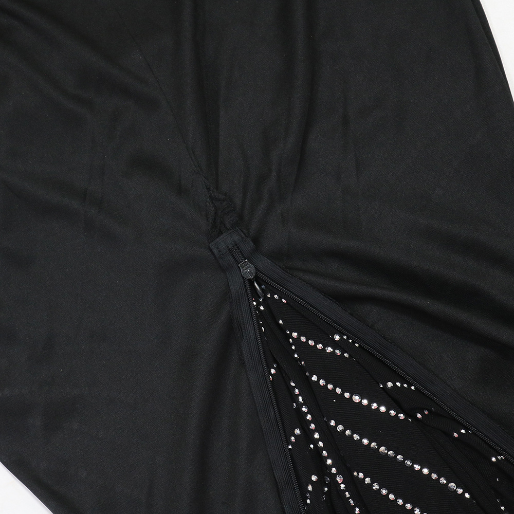 Women Wear Drilling Slim Fit Long Sleeve Narrow Slim Fit Dress