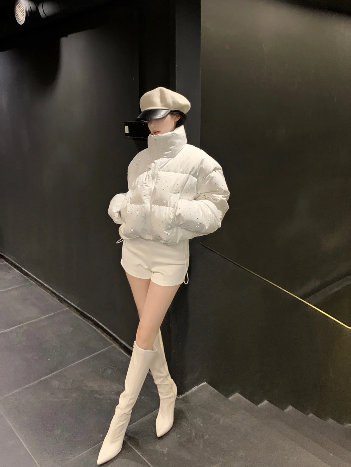 Women Autumn Winter Puffer Jacket New Short Parkas Coat Korean Fashion Stand Collar Bread Jacket Solid Outerwear