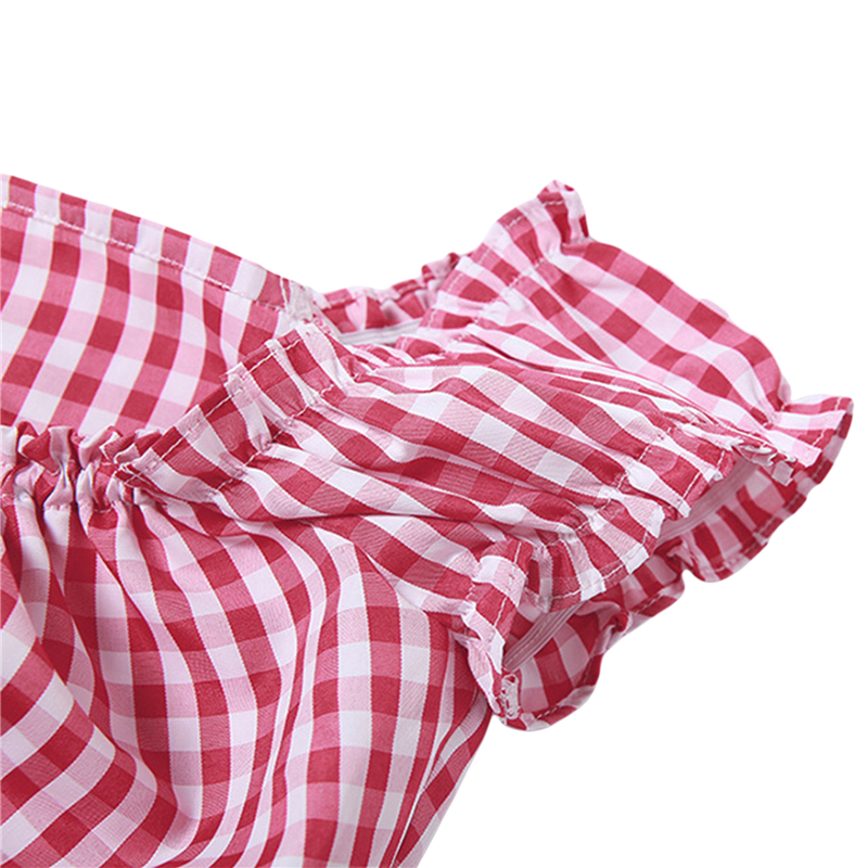 Fairy Grunge Plaid Crop Top Summer Women Short Sleeve Tie Up Bandage Vest Kawaii Off Shoulder T Shirt Female Clothes