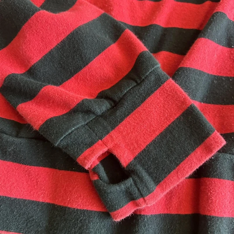 Y2K Grunge Cyber Scene Striped Zip Up Hoodies E-girl Gothic Emo Mall Goth Sweatshirts 2000s Retro Harajuku Jackets Coat Outfits