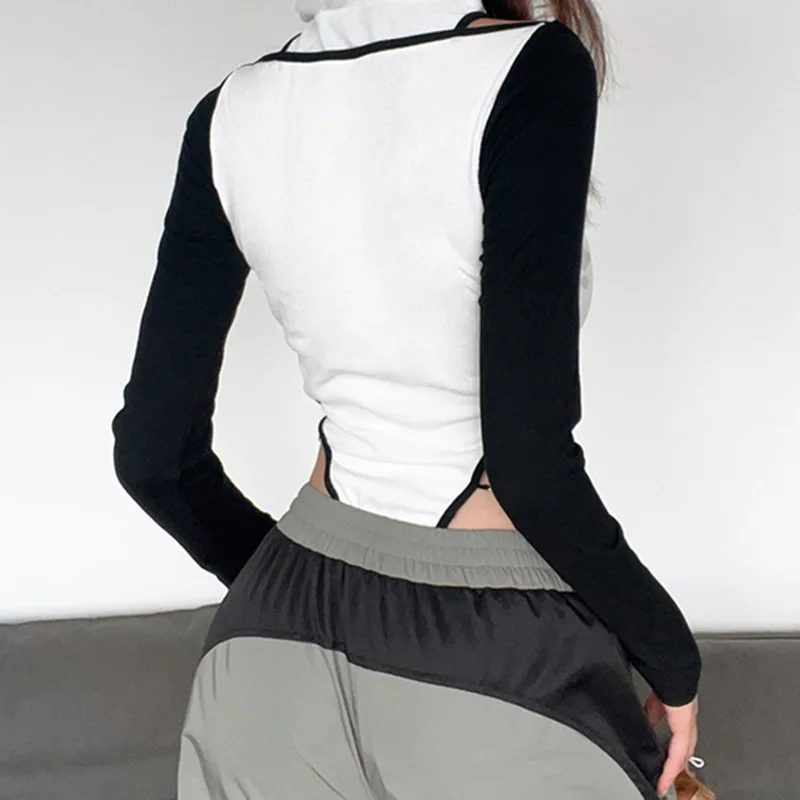 Print Bodysuit Off Shoulder Hooded Corset Tops Women Festival Clothing Lingerie Sexy One-Pieces Rave Outfit Chain Body Feminino