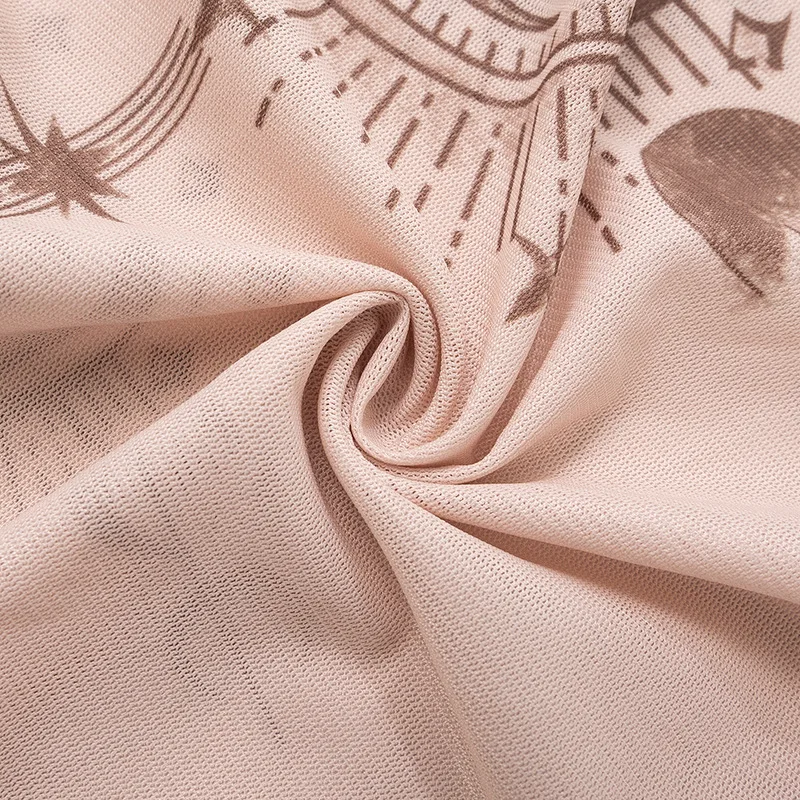 Long Sleeve Mesh Women T Shirt Streetwear Printing Y2k Accessories See Through Vintage Clothes Sexy Fashion Hot Ropa Mujer