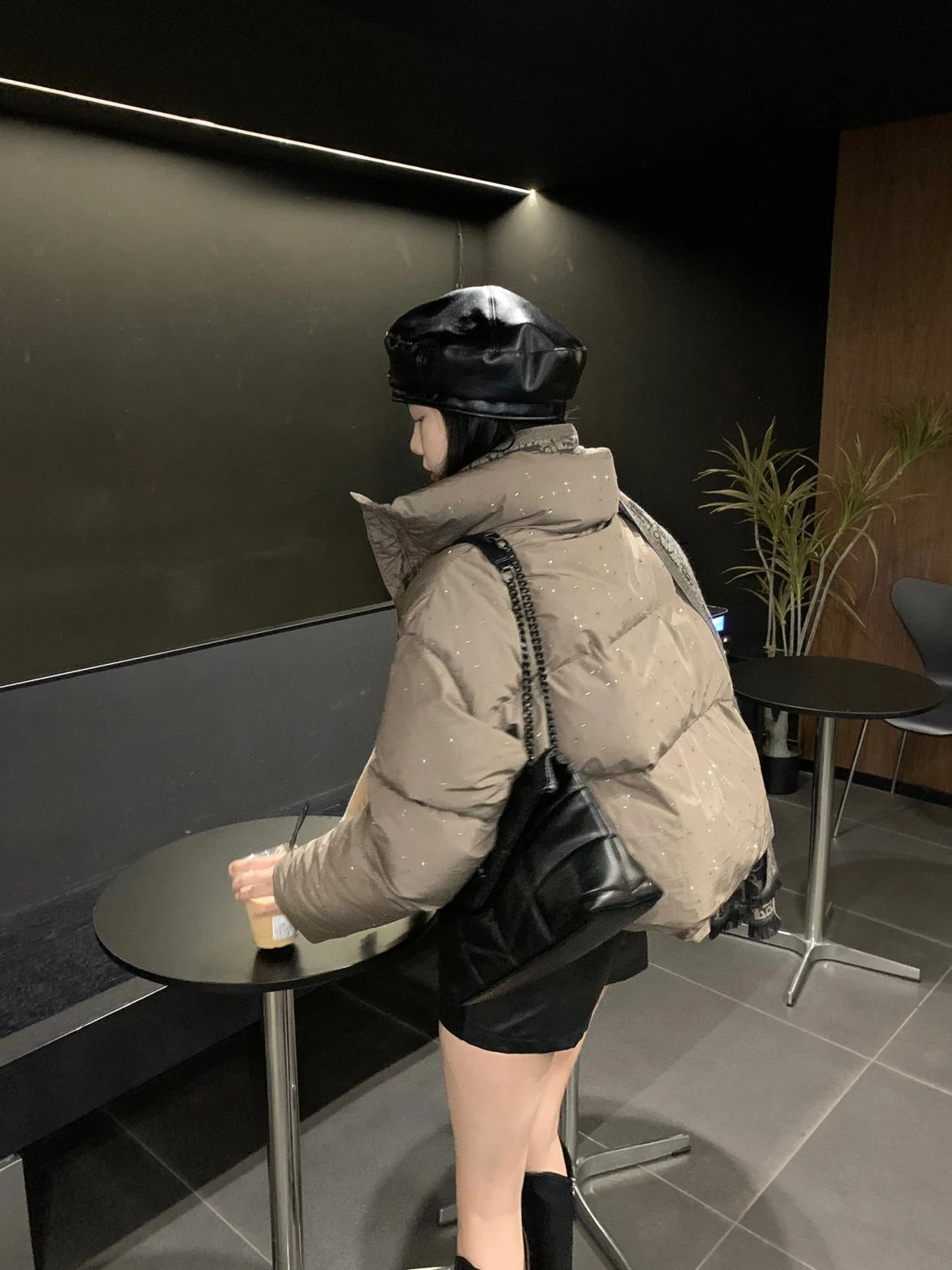 Women Autumn Winter Puffer Jacket New Short Parkas Coat Korean Fashion Stand Collar Bread Jacket Solid Outerwear