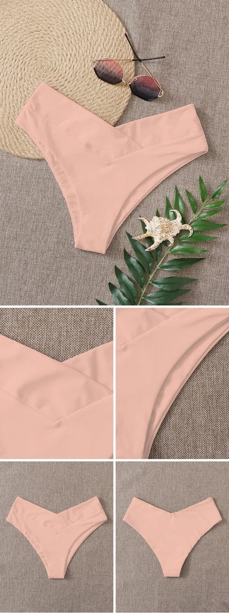 Newest Sexy Swimwear Women Briefs Bikini Bottom Brazilian Thong Swimsuit Classic Cut Bottoms Biquini Swim Short Ladies Swimsuit