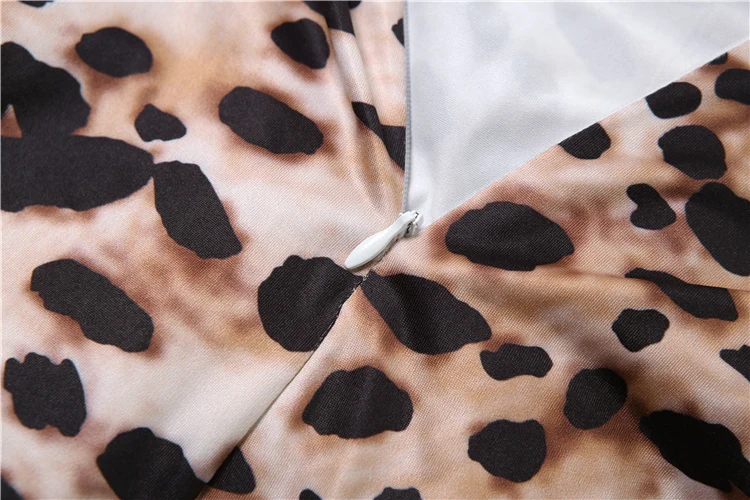 Autumn Hipster Women Bodysuits Sexy Leopard Sleeveless Square neck Body-shaping Tops Female Trend Night Street One Piece