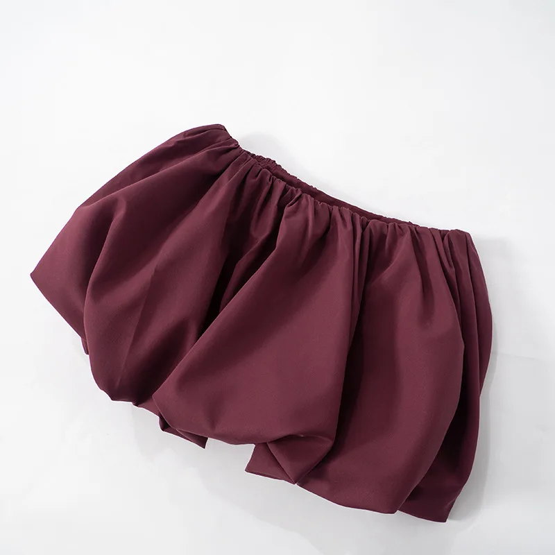 Woman Skirt Two Pieces Set Tight Backless Twist Crop Top High Waist Bud Skirt Elegant Suit Solid Lady Autumn Fashion New