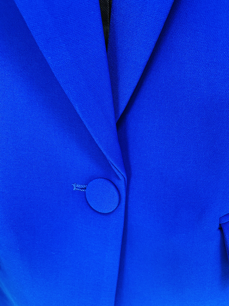 Star Business Wear One Button Cloth Cover Mid Length Suit Bell Bottom Pants Suit Two Piece Suit