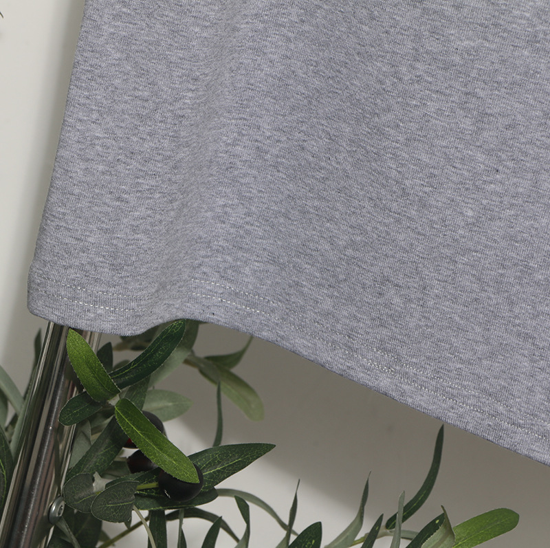 Real Shot Loose Slimming Printed round Neck Contrast Color Short Sleeve Casual Bottoming Shirt Top T shirt