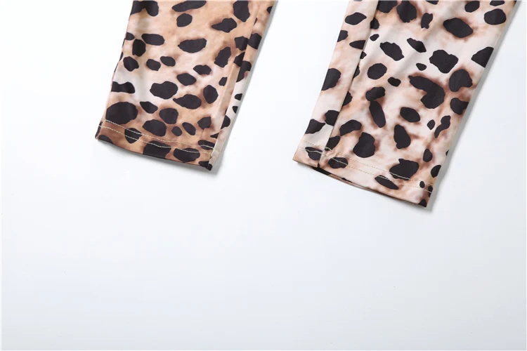 Autumn Hipster Women Bodysuits Sexy Leopard Sleeveless Square neck Body-shaping Tops Female Trend Night Street One Piece