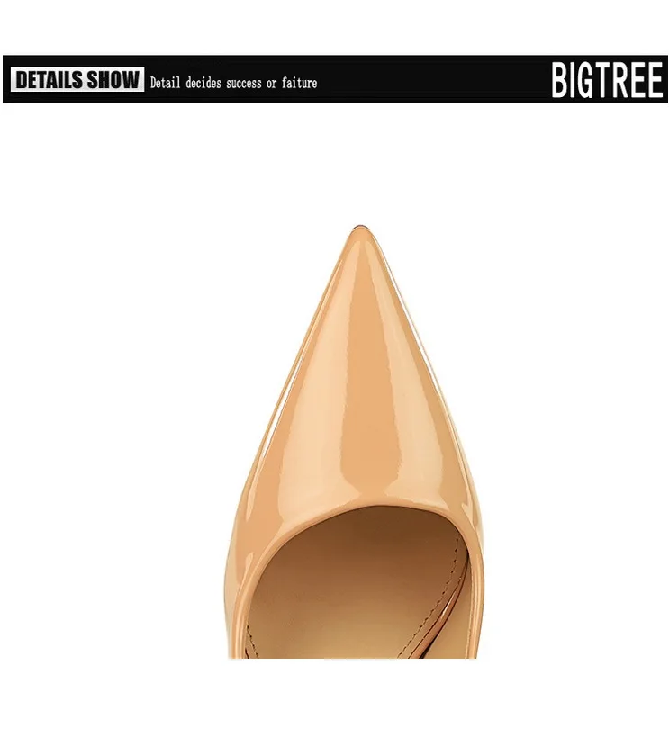 Shoes Patent Leather Women Pumps Sexy High Heels Pointed Lady Party Shoes Stilettos Women Heels Fashion Wedding Shoes