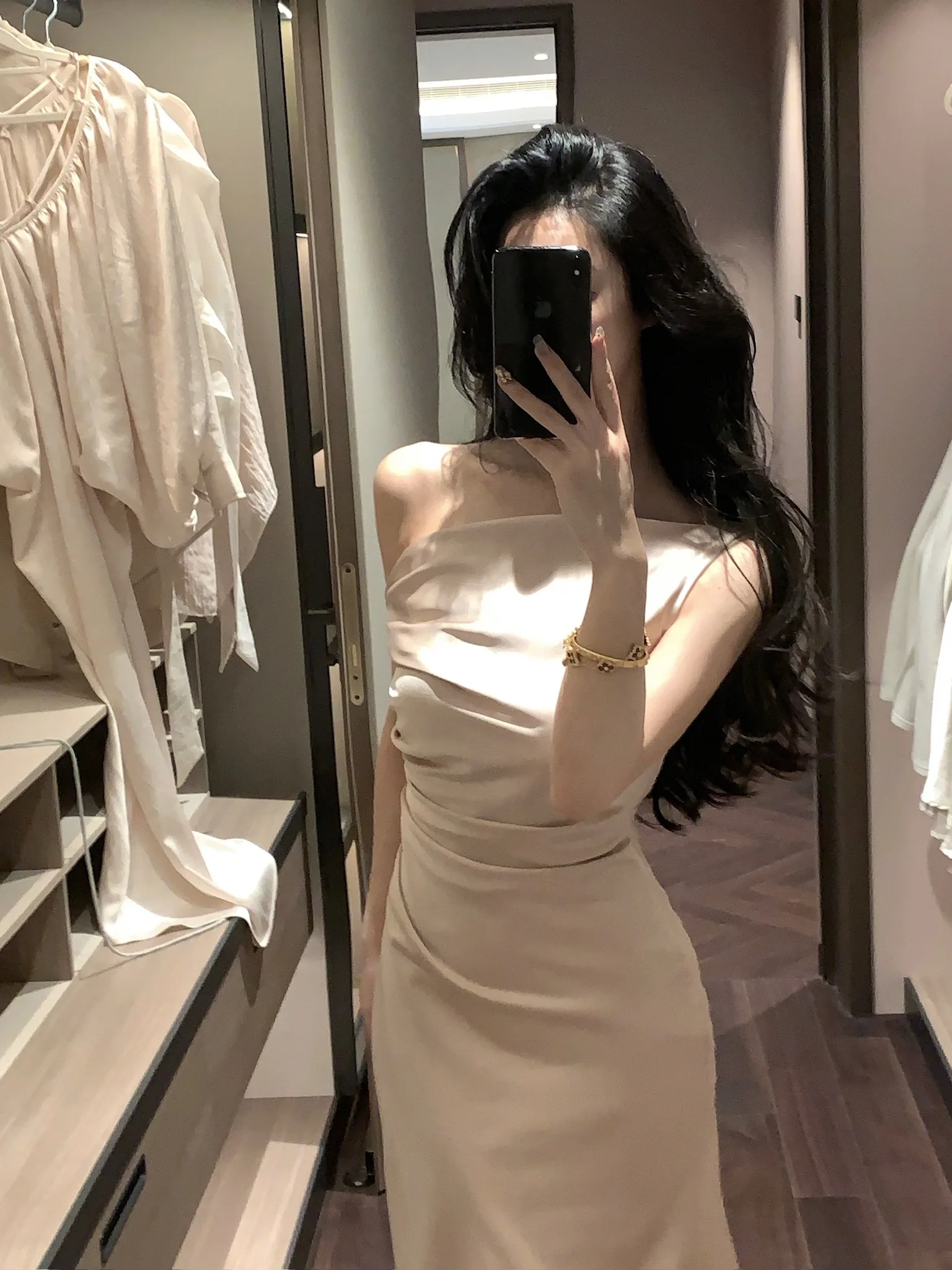 Elegant Bodycon Satin Long Dresses for Women Off Shoulder Solid French Mermaid Wedding Evening Party Dress Prom Robe Vestidos