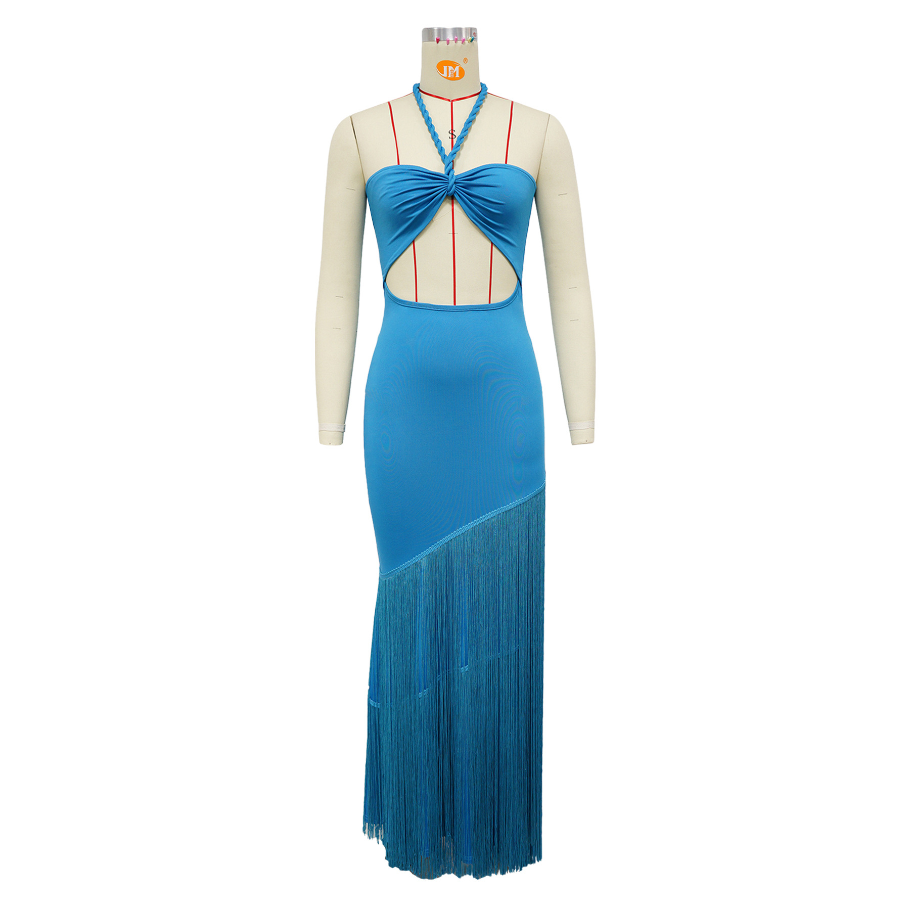 Sources Women Clothing Summer Popular Dress Tassel Stitching Tube Top Bandage One Piece Dress