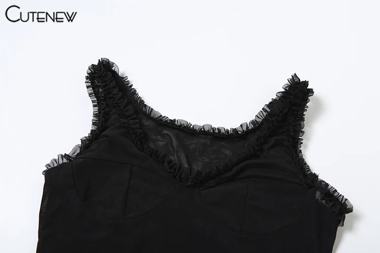Ruched Women Vests Solid Mesh Thin Simple Sheer U-neck Slim Crop Tanks Female Classic Basic Matching Go Out Streetwear