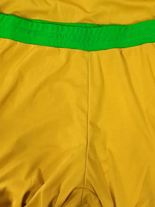 Plus Size Zipper Design Patchwork Pants Set Women Color Block Mandarin Collar Tracksuits Long Sleeve Two Pieces Outfits